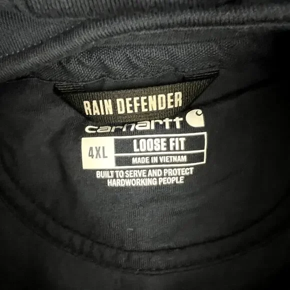 Carhartt Rain Defender Paxton Heavyweight 1/4 Zip Hoodie Sweatshirt Mens 4XL NWT - Picture 3 of 12